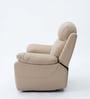 Lobstere Swivel Leatherette Recliner In Tan Colour
