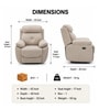Lobstere Swivel Leatherette Recliner In Tan Colour