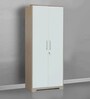 Ambra 2 Door Wardrobe in White & Larch Finish