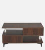 Ambra Coffee Table In Brown & White Finish with Drawers