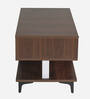 Ambra Coffee Table In Brown & White Finish with Drawers