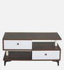 Ambra Coffee Table In Brown & White Finish with Drawers