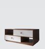 Ambra Coffee Table In Columbian Walnut & Cold White Finish