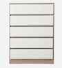 Ambra Chest Of 5 Drawers With In Oak And White Finish