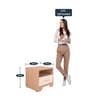Ambra Night Stand in Oak Colour