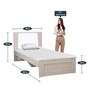 Ambra Single Bed in Oak Colour