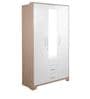 Ambra 3 Door Wardrobe in White Finish