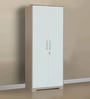 Ambra 2 Door Wardrobe in White & Larch Finish
