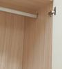 Ambra 2 Door Wardrobe in White & Larch Finish
