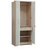 Ambra 2 Door Wardrobe in White & Larch Finish