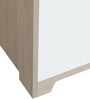 Ambra 2 Door Wardrobe in White & Larch Finish