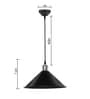 Ambrio Black Metal Hanging Light