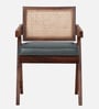 Ambro Sheesham Wood Arm Chair In Grey Color