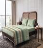Ambrosia Abstract 144 TC Cotton King Sized Double Bedsheet with 2 Pillow Covers Rustic Flow Collection
