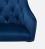 Ambulant Cocoon Velvet Guest Chairs In Blue  Colour