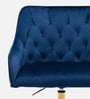 Ambulant Cocoon Velvet Guest Chairs In Blue  Colour