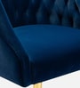 Ambulant Cocoon Velvet Guest Chairs In Blue  Colour