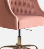Ambulant Cocoon Velvet Guest Chairs In Pink Colour