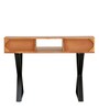 Amelio Solid Wood Study Table In Natural Finish