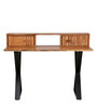 Amelio Solid Wood Study Table In Natural Finish