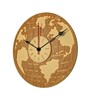 Amen Engineered Wood Natural Wall Clock
