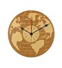 Amen Engineered Wood Natural Wall Clock