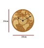 Amen Engineered Wood Natural Wall Clock
