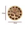 Amenhotep Engineered Wood Grey Wall Clock