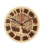 Amenhotep Engineered Wood Grey Wall Clock