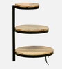 Amerado Solid Wood End Table In Natural Finish