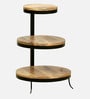 Amerado Solid Wood End Table In Natural Finish