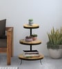 Amerado Solid Wood End Table In Natural Finish