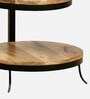 Amerado Solid Wood End Table In Natural Finish