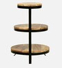 Amerado Solid Wood End Table In Natural Finish