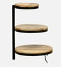Amerado Solid Wood End Table In Natural Finish