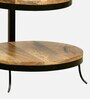 Amerado Solid Wood End Table In Natural Finish