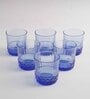 America 370ml Blue Glass (Set of 6) Everyday Glasses
