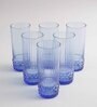 America 400ml Blue Glass (Set of 6) Everyday Glasses