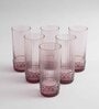 America 480ml Pink Glass (Set of 6) Everyday Glasses