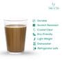 Americano Line 190 ml Tea Glass Set of 6 from Brazil | Classic Tea Glass Set | Perfect for Tea, Coffee, Cutting Chai | Durable for Party, Home, Kitchen, Restaurant, Dishwasher Safe