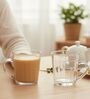 Americano Line 270 ml Coffee Mug Set of 2 from Brazil | Unique & Elegant Glassware for Milkshake, Coffee, Iced Tea | Perfect for Home, Cafes & Restaurants | Dishwasher Safe