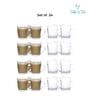 Americano Line 270 ml Coffee Mug Set of 24 from Brazil | Unique & Elegant Glassware for Milkshake, Coffee, Iced Tea | Perfect for Home, Cafes & Restaurants | Dishwasher Safe