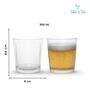 Americano Line 300 ml Whisky Glass Set of 4from Brazil | Thick-Walled, Wide Mouth, Durable & Dishwasher Safe | Perfect for Bourbon, Whiskey, Scotch, Cocktails & Gifting