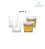 Americano Line 300 ml Whisky Glass Set of 4from Brazil | Thick-Walled, Wide Mouth, Durable & Dishwasher Safe | Perfect for Bourbon, Whiskey, Scotch, Cocktails & Gifting
