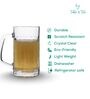 Americano Line 340 ml Beer Mug Set of 12 from Brazil | Crystal Clear Beer Mug | Ideal for Beer, Cocktails, Mocktails, Cold Drinks & Other Beverages