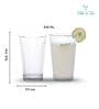 Americano Line 345 ml Water Glass Set of 12from Brazil | Durable & Stylish Glassware for Water, Juice, Cold Drink Tumbler | Perfect for Gifting | Dishwasher Safe