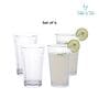Americano Line 345 ml Water Glass Set of 4from Brazil | Durable & Stylish Glassware for Water, Juice, Cold Drink Tumbler | Perfect for Gifting | Dishwasher Safe