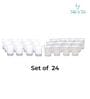 Americano Line 45 ml Shot Glass Set of 24 from Brazil | Used for Espresso Shot, Vodka, Whiskey, Tequila, Espressos, Spirits & Liquor | Perfect for Party, Restaurant, Home | Dishwasher Safe
