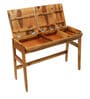 Amery Sheesham Wood Writing Table with Lift Top in Rustic Teak Finish