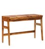 Amery Sheesham Wood Writing Table with Lift Top in Rustic Teak Finish